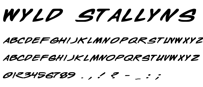Wyld Stallyns Bold Extended font